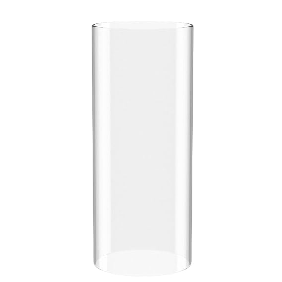 Buy SUNWO Borosilicate Glass, Clear Candle Holder, Glass Chimney for