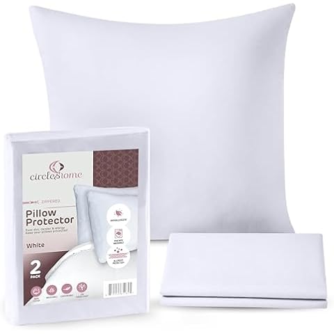 CIRCLESHOME Euro Pillow Protector Cover