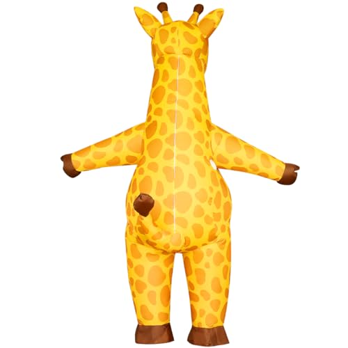 Costume gonflable de girafe confortable combinaison flexible pour Halloween - 6