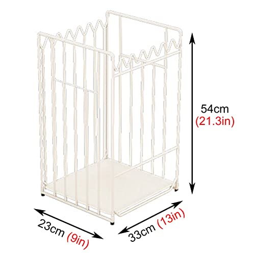 Porte-parapluie extra large grand format blanc pour hall de bureau - 3