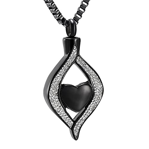Collier urne de crémation cœur au quotidien pour porter vos cendres souvenirs