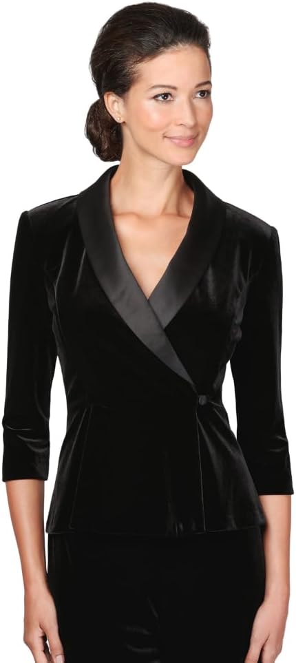Alex Evenings Womens Velvet Blouse Top (Multiple Styles Petite and Regular Sizes)
