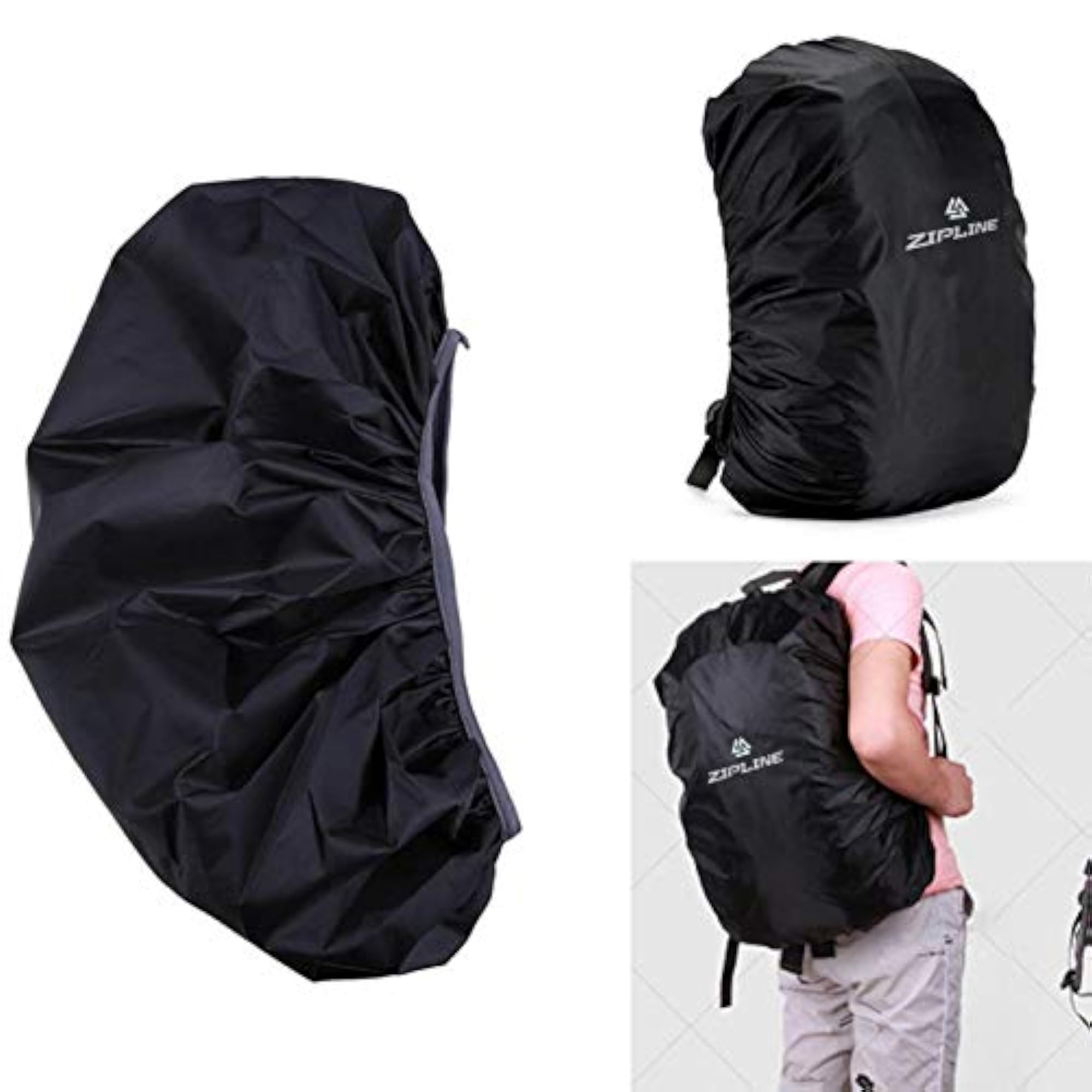 Rain & Dust Nylon Foldable Waterproof Cover, Black