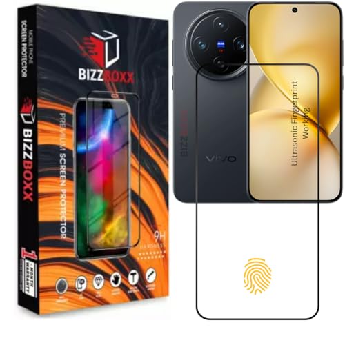 Image of Tempered Glass Screen Protector Guard Compatible with vivo X300 Pro - HD Clarity, Ultrasonic Fingerprint Working Screen Guard (X300 Pro - 6.78 inch) With Installation Kit - Pack of 1