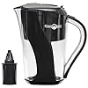 10- Cup Pitcher with 6-Stage Filter. Removes Fluoride, Chlorine, Lead, and Other Volatile Organic Compounds. Increases PH. Improves Taste. Replacement Filters Cost 25% to 33% Less.