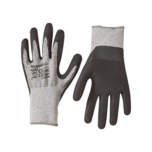 Amazon Basics 13 Gauge Hppe Shell, Eco-Latex Palm Coated 6 Pair Size 11,Xxl, 6-Pair #TOP7