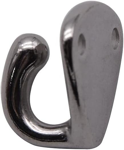 NRC&XRC 5pcs 316 Stainless Steel Boat Eye Fender Hook, Silver Mini Pad Eye Marine Sailing 27mm x 27mm Boats Accessories image 5
