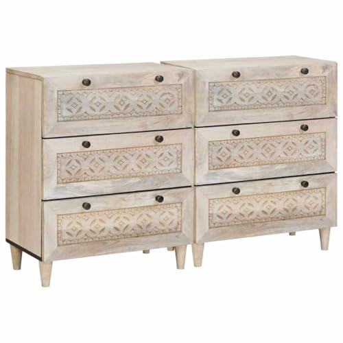 Genérico Vitrina 2 pcs BLANCO60 x 33 x 75 cm...