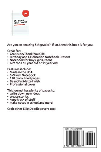 5th Grade Here I come: Best fifth grade books Journal, Diary, Blank lined Notebook for middle school boys and girls - Image 2
