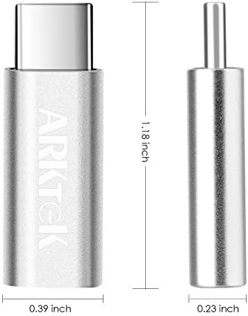 USB-C Adapter - ARKTEK Lighting Cable (Female) to USB Type C Adapter Juice Up for Galaxy S20 Note 20 Pixel 4 XL and More USB C Devices (2 Pack, Only Charging)