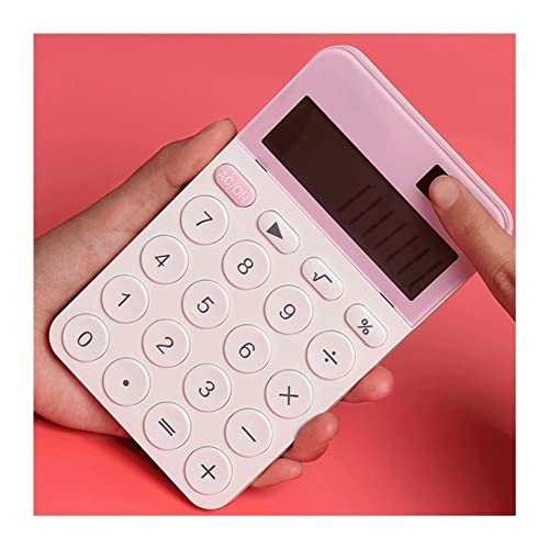 Calcolatrice scientifica, Calcolatrice a 12 cifre con Ampio Display LCD e Pulsante sensibile, Doppia Alimentazione Solare e Batteria, Funzione Standard per Ufficio, casa, Scuola