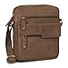 Imagen de ROYALZ 'Oregon' Bolso Bandolera Pequeño para Hombre Bolsa de Piel Auténtica Vintage Mensajero de Cuero