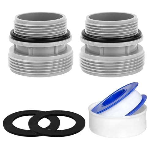 Conector adaptador de manguera de piscina de 38 mm, kit de conversión de manguera de piscina, con junta, adaptador de manguera de piscina con cinta adhesiva para piscina