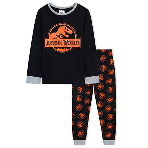 Pigiama Corto Jurassic World Per Bambini Con Dinosauro - Top Maniche Corte E Pantaloncini