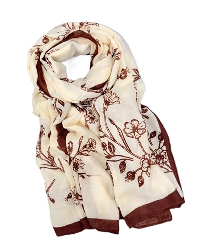 Image of Viscose Scarf for Women | Lightweight & Long | Stole for Women - Stylish Design | Neck Scarf, Hair Scarf, & Head Scarf for Women & Girls | All Season Accessory