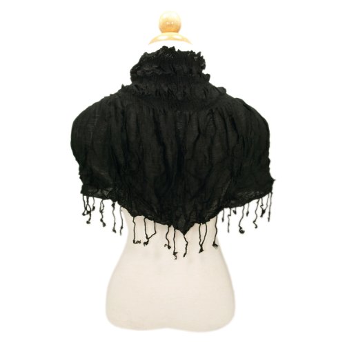 Trendy Unique Princess Ruffled Fringe Scarf/Wrap3