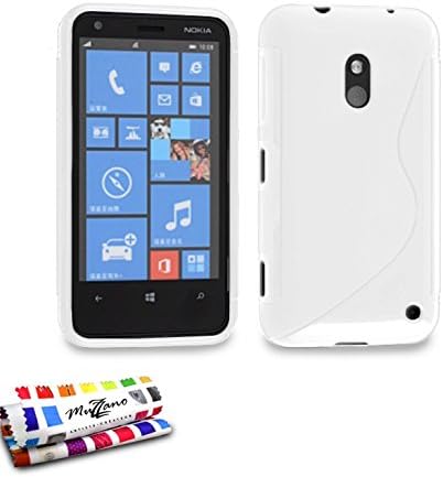 MUZZANOOriginal Le S Premium Flexible Shell Case for Nokia Lumia 620 - White