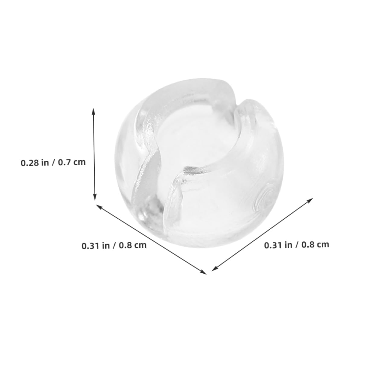 Garneck 100pcs Transparent Limit Beads Vertical Blind Bead Beads Chain Connectors Blind Accessories Roller Shutter Stopper Window Blind Chain Holder Curtain Beaded Chain Cord See