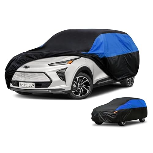 Chevrolet Car Cover Custom Fit Chevrolet Chevy Bolt EUV Waterproof All Weather, Lightweight Full Exterior Cover for Automobiles Outdoor Sun UV Rain Dust Snow Wind Protection. 03 Chevrolet Ch