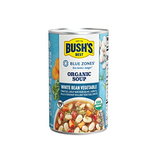 Bush'S Best 15 Oz Blue Zones White Bean Vegetable Soup, Source Of Plant Based Protein And Fiber, Low Fat, Gluten Free thumb #2