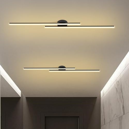 Lámpara colgante minimalista de 60cm con luz cálida y estructura de aluminio y hierro