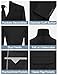 Gentle Season Men's 3 Pieces Slim Fit Black Suit Elegant Solid One Button Single Breasted Tuxedos Suits for Men Prom Party Wedding & Business Blazer Vest Pants Set Regular 42