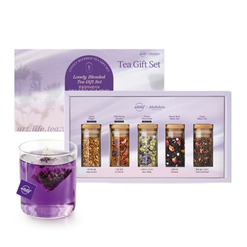 KKOKDAM Lovely Blending Tea Gift Set – Premium 5-Flavor Tea Sampl...
