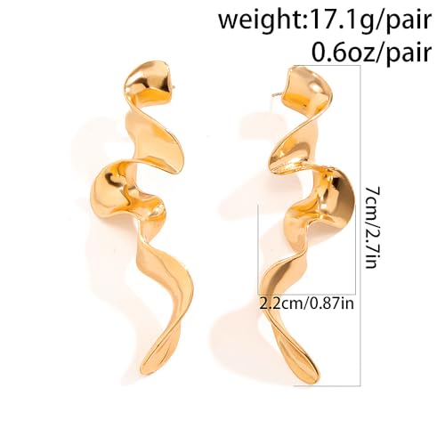 Fashion Gold Irregular Geometric Drop Dangle Earrings for Women Boho Silver Long Statement Earrings Abstract Earrings Jewelry Gift2