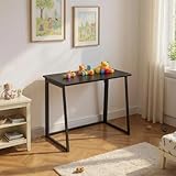 table bureau informatique ordinateur 1. Compact folding desk with upper monitor shelf suits children’s rooms, offices, or living areas.