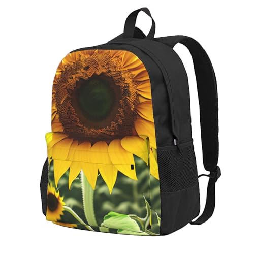 Sac à dos grande capacité imperméable tournesol pour rando et quotidien