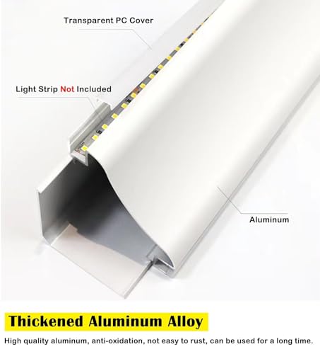 Moldura LED de aluminio con canal difusor para iluminación de cufa 6