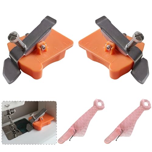 Beaspecal 2Pcs Magnetic Seam Guide for Sewing Machine Hemmer Guide Multi Usage Universal Strong Magnet Sewing Machine Guide