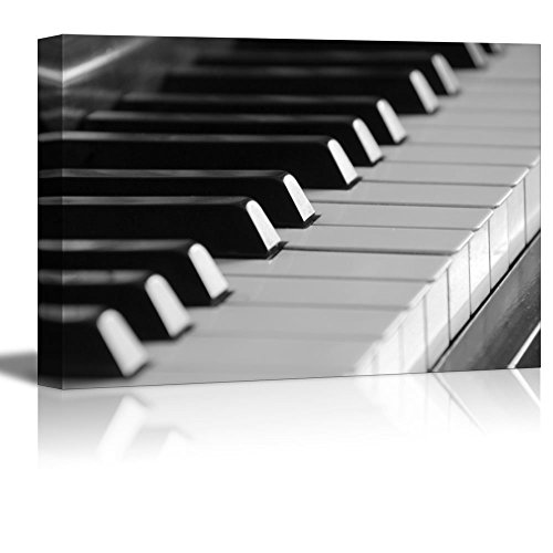 wall26 - Canvas Prints Wall Art - Closeup of Piano Keys | Modern Wall Decor/Home Decoration Stretched Gallery Canvas Wrap Giclee Print. Ready to Hang - 32" x 48"