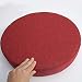Cuscino rotondo per sgabello, morbido cuscino per sedia, lavabile per sala da pranzo, giardino, interno ed esterno (35 x 35 x 5 cm, rosso)