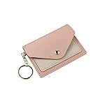 Pillendose zur Geburtenkontrolle, 7,6 x 10,9 cm, PU-Leder, mit Schlüsselanhänger, klein, leicht, Medikamentungshilfe, Rosa, 1 Stück