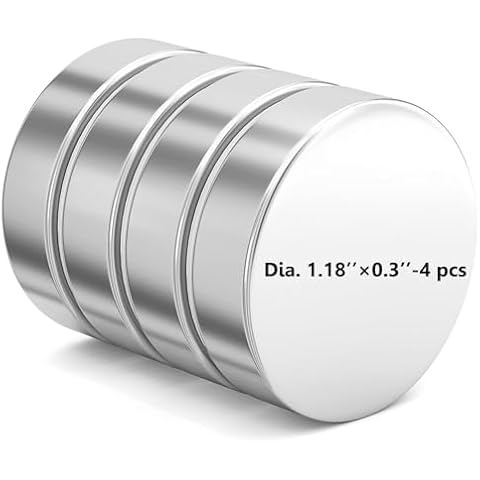 Realth Neodymium Disc Magnets Round Rare Earth Magnets for Research Industrial Purposes Educational (MC300804) Cover