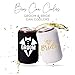 Bride and Groom Can Coolers, Set of 2 - White and Black Beer Coolies, Cute Wedding, Engagement, or Bridal Shower Gifts