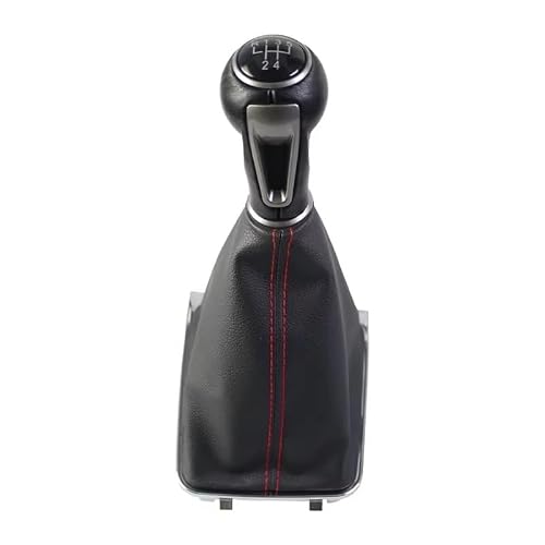 Cqrbne 5 Speed Car Gear Lever Knob For Vw For Golf 7 A7 Mk7 For Gti For Gtd Manual Gear Shift Knob 5 6 Speed Shifter Lever Boot Gear Shift Knob Handle(5 Speed)