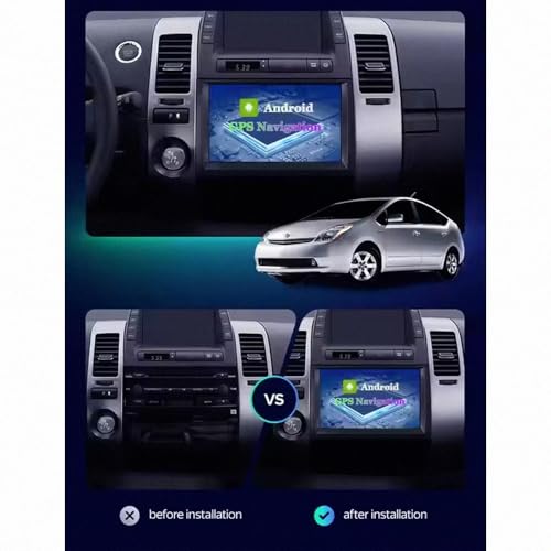 Radio coche para Toyota Prius 2003-2011 con pantalla táctil Incell, Bluetooth y comandos de voz Al 7