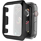 Series 4 44mm Case for Apple Watch Screen Protector, iWatch Premium Plating Protective Ultra-Thin PC Plated Bumper Anti-Scratch Full Cover for Apple Watch Series 4 44mm (Black)