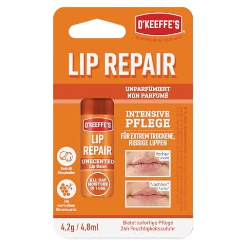 O'Keeffe's Lip Repair Unscented Balm for Dry Lips Cover