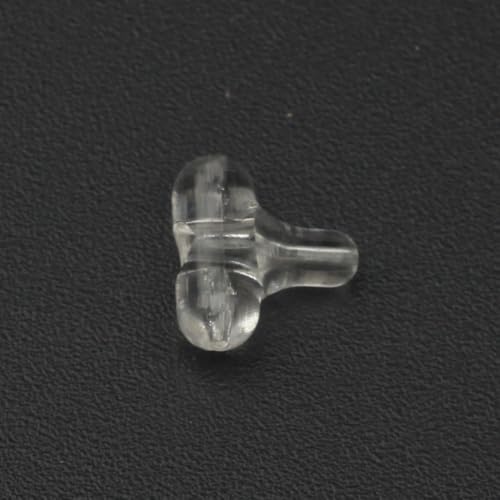 120 piezas de cuentas transparentes para pesca con giratorios miniatura 7