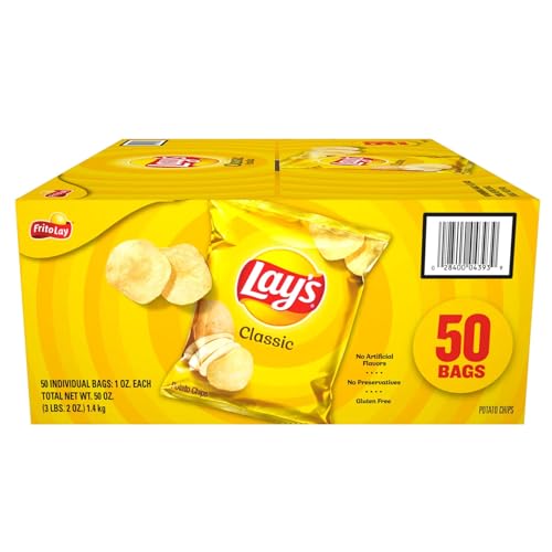 Potato Chips, Lay's Classic, 1 oz, 50-count