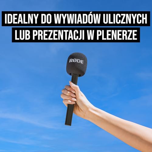 RØDE Interview Go Adapter Ręczny do Mikrofonu, Czarny, 2.3 x 4.29 x 23.7 cm