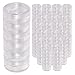 Beauticom 24 Pack(144 Pieces) 5G/5ML Stackable Round Transparent Plastic Jars for Herbs, Spices, Tea Leaves, Cooking Oils