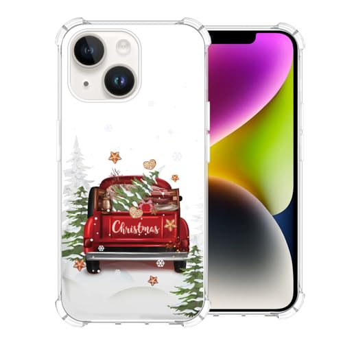 Coque transparente iPhone 14 Plus Noël cadeau idéal garçon et fille