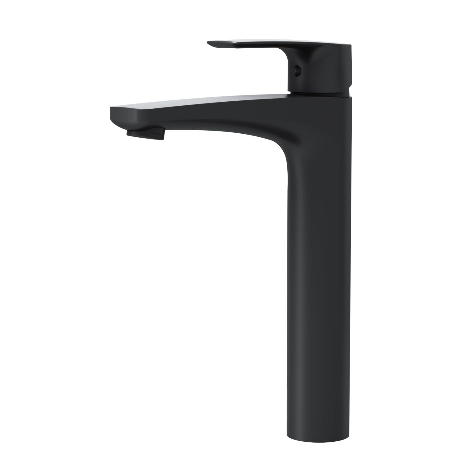 AM.PM GEM FGA92022 Waschtischarmatur Hoch, Wassehhahn Bad mit Hohem Auslauf 220mm, Mischbatterie Waschbecken, Einhebelmischer für Badezimmer, Badarmatur, Schwarz matt