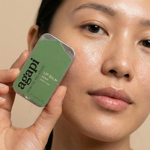 Image of Agapi Sikkim Hemp Lip Balm - Moisturizing, Natural Lip Care with Hemp Seed Oil, Nourishing & Hydrating for Soft, Smooth Lips, Perfect for Dry & Chapped Lips