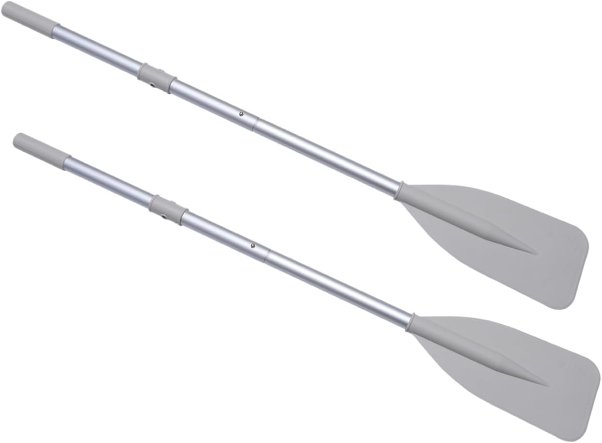 1Pair Detachable Kayak Paddle Aluminum Alloy Boat Oars Portable Lightweight Canoe Paddles for Inflatable Boat and Water Sports