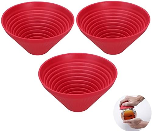 3 pc of Jar Openers, Multi-Purpose Reusable Rubber Gripper Jar Opener for Seniors With Weak Hands Gripper Rubber Jar, Multi-Purpose Bottle Lid Openers Fit for Most Bottles
